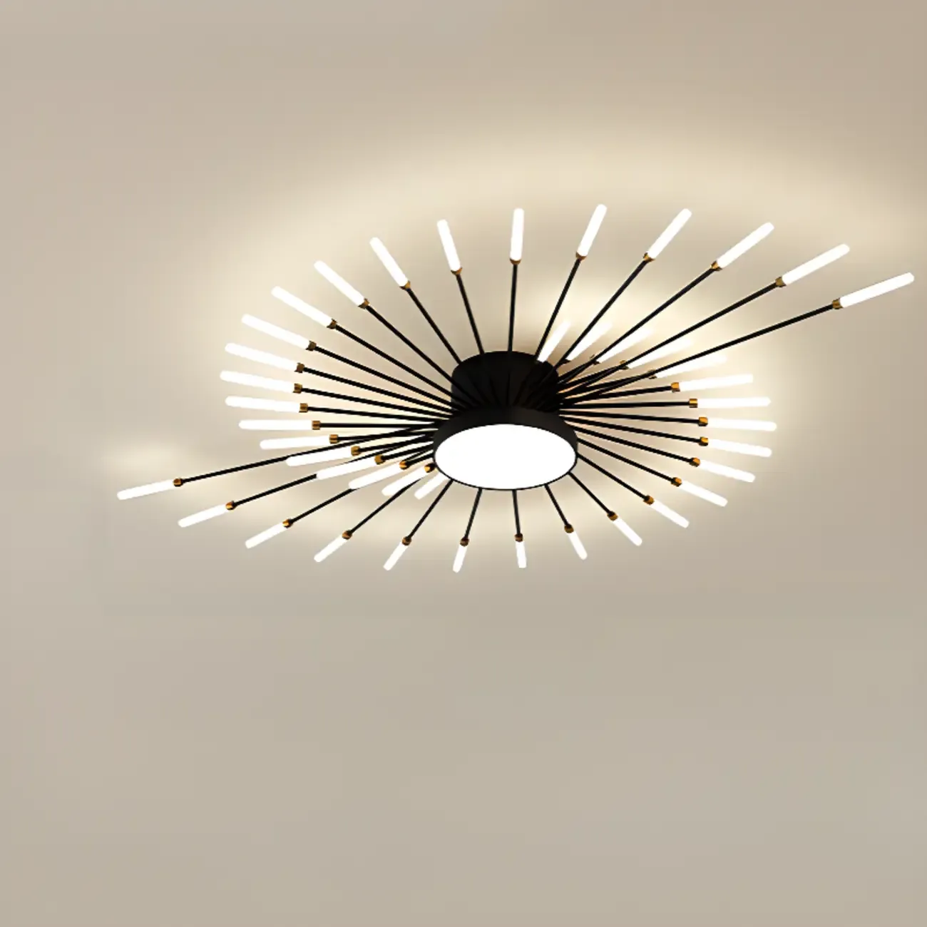 Stylish Sputnik LED Semi Flush Ceiling Light for Living Room Image - 11
