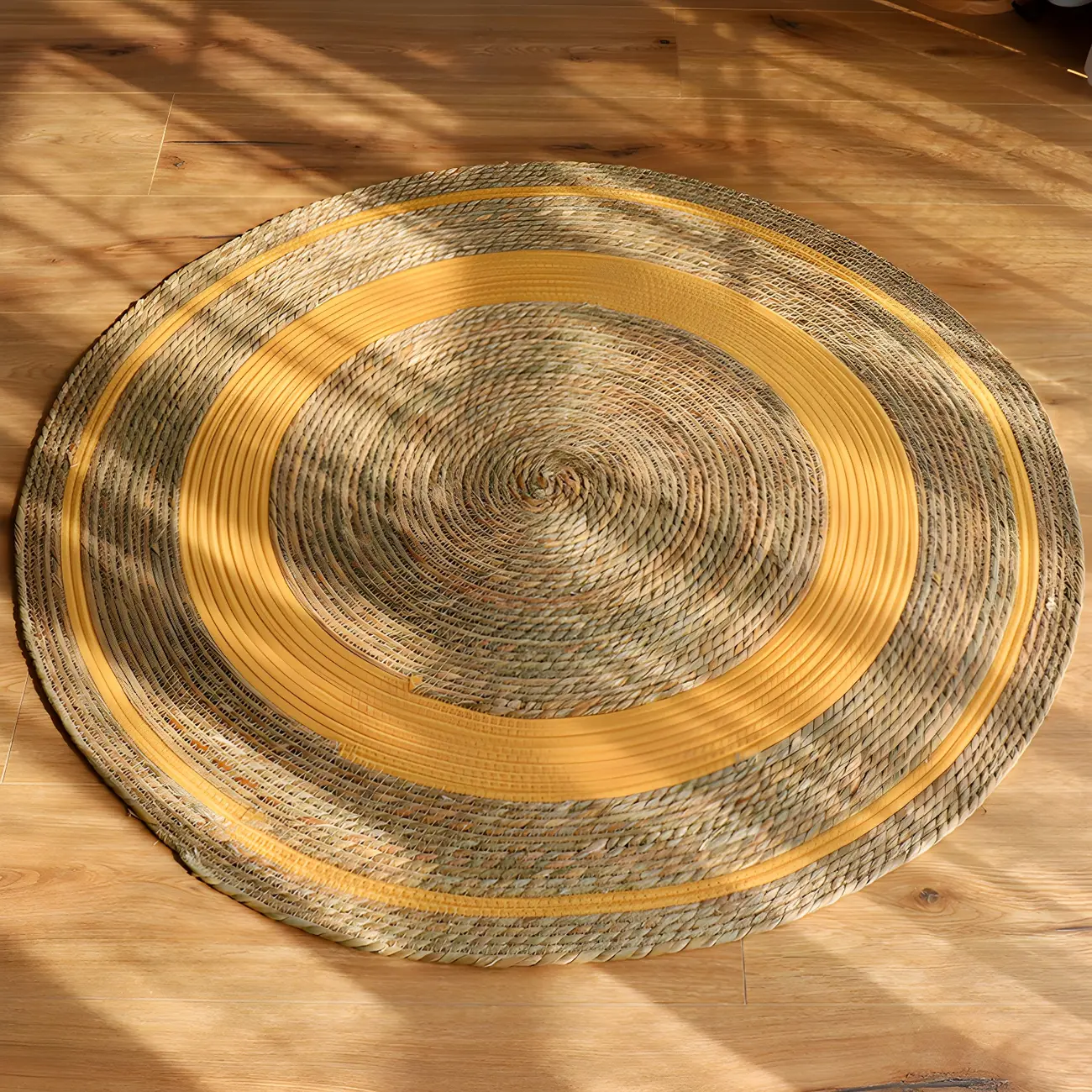 Handmade Rustic Jute Striped Pattern Area Rug Image - 1 | homeyfad