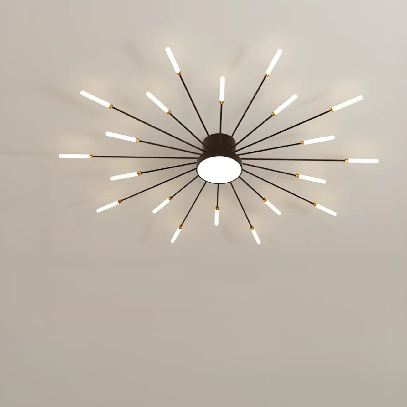 Stylish Sputnik LED Semi Flush Ceiling Light for Living Room Image - 12
