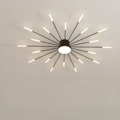 Stylish Sputnik LED Semi Flush Ceiling Light for Living Room Image - 12