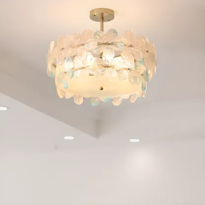 Elegant Blossom Ceiling Light for Interior Space Decor  