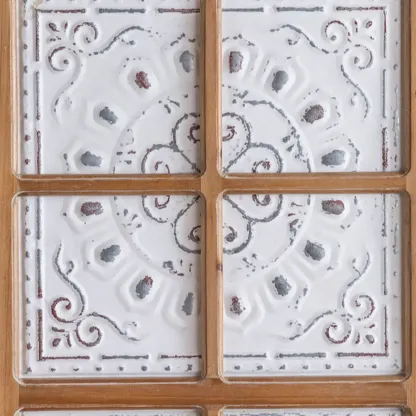 Rustic Accent Chest for Indoor Use with Multi Drawers Image - 9