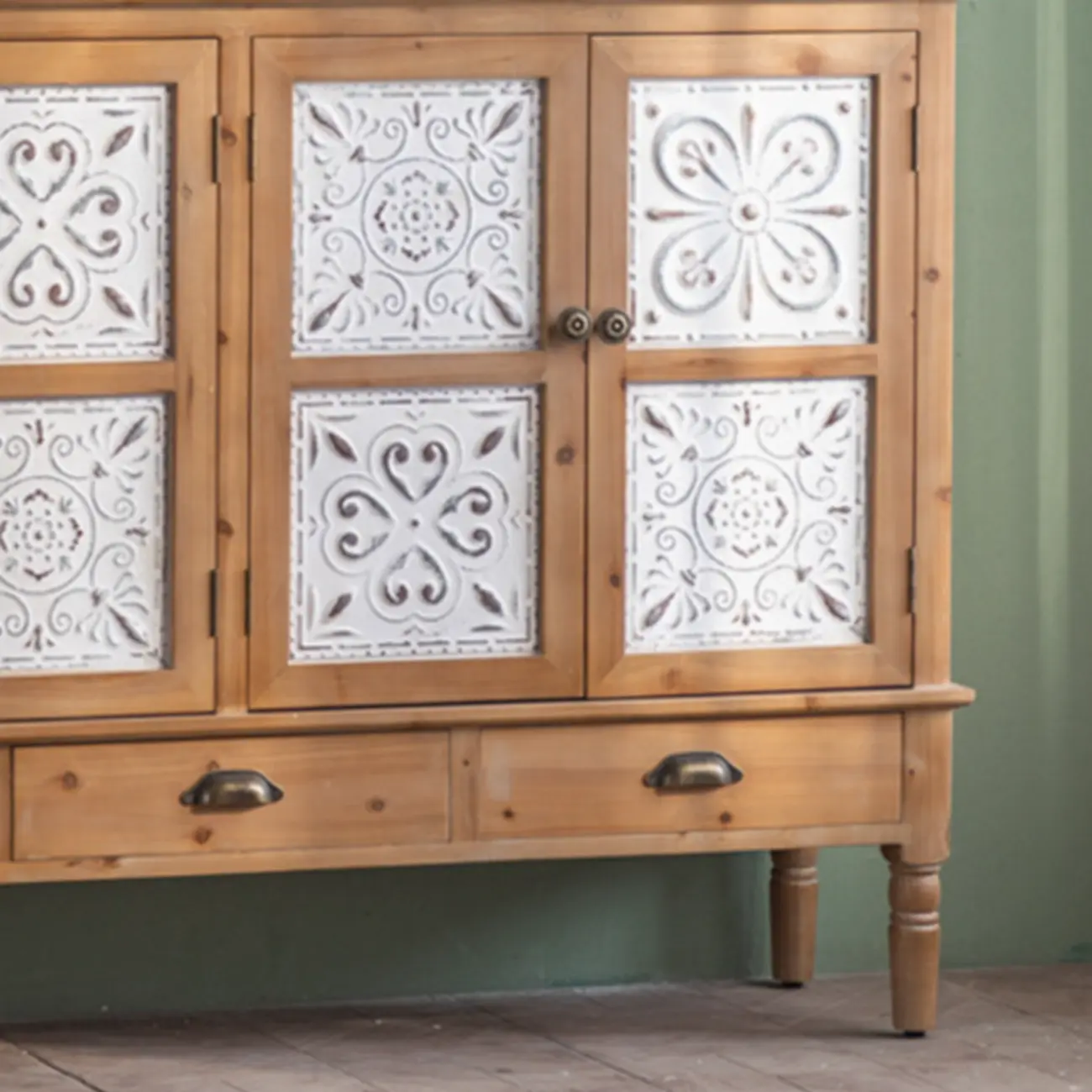 Rustic Accent Chest for Indoor Use with Multi Drawers Image - 10 | homeyfad