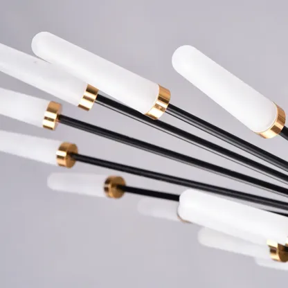 Stylish Sputnik LED Semi Flush Ceiling Light for Living Room Image - 15