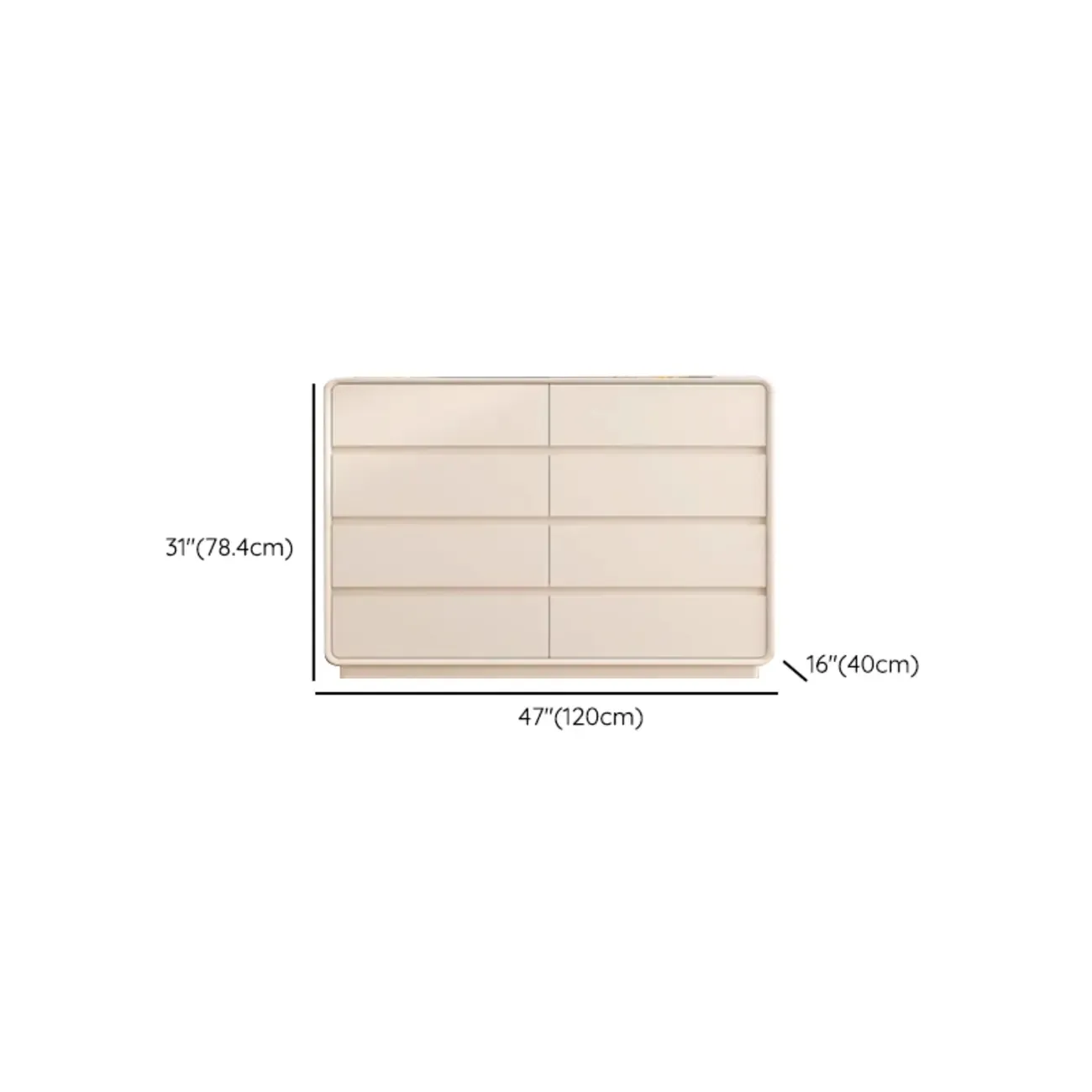 Minimalist Accent Chest for Indoor Use with Multi Drawers Image - 25