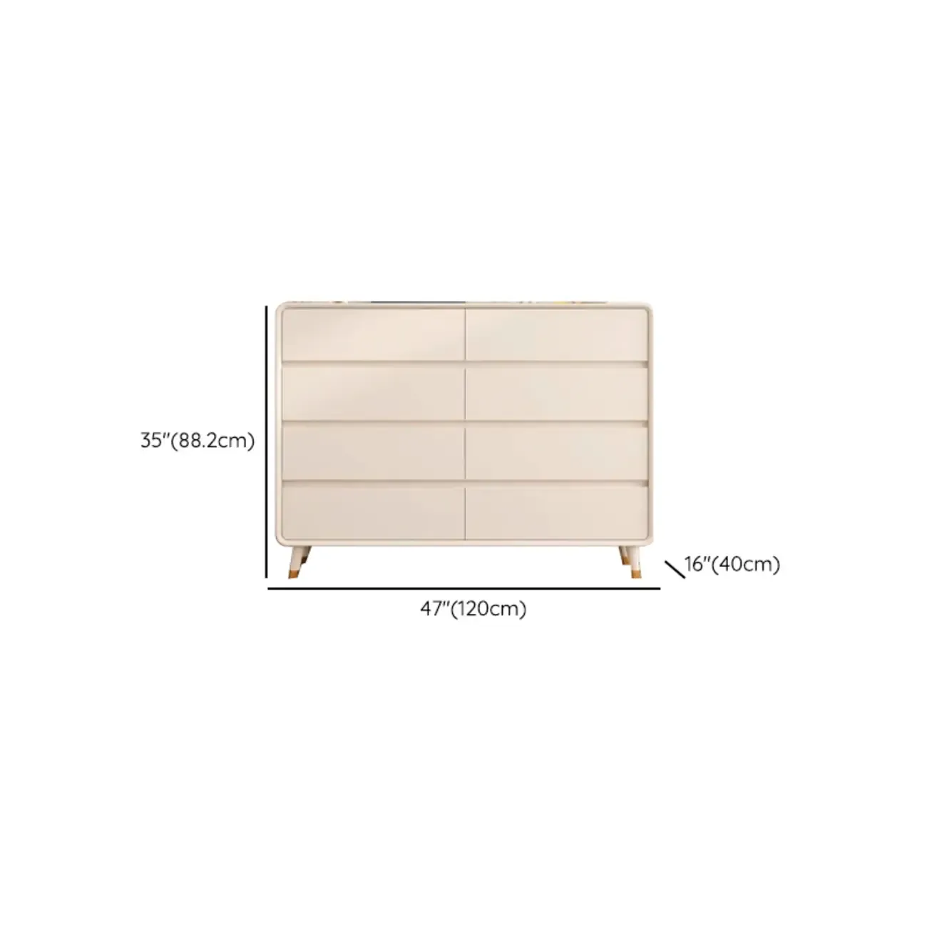 Minimalist Accent Chest for Indoor Use with Multi Drawers Image - 26