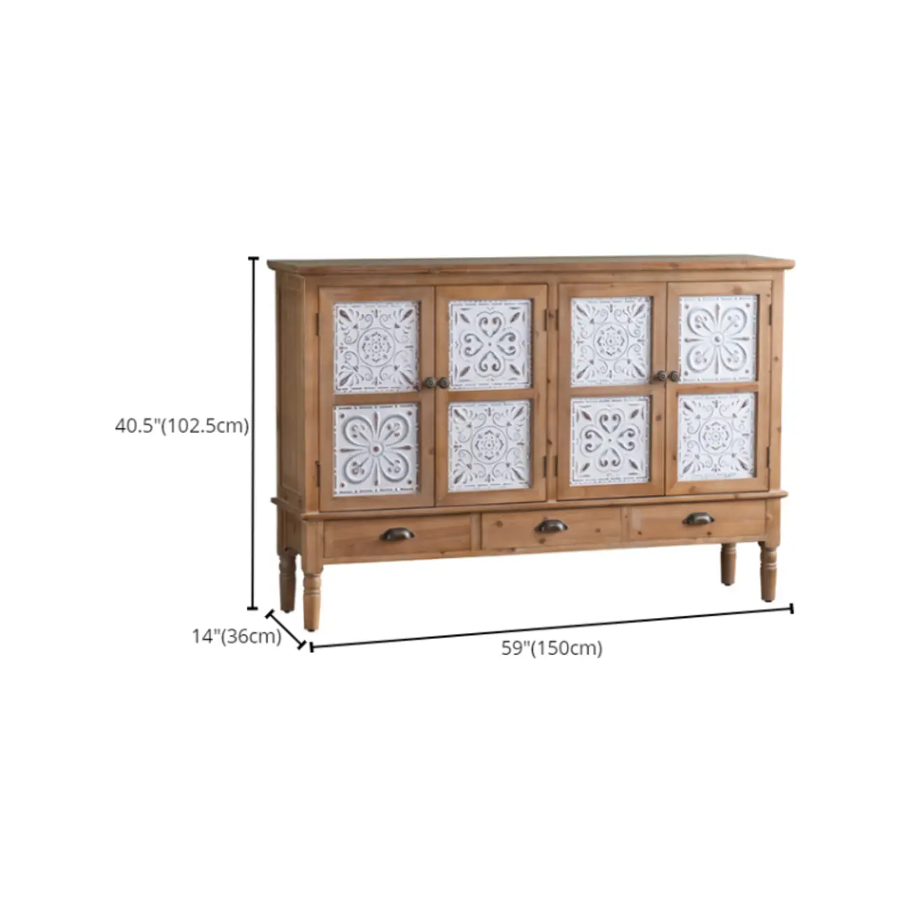 Rustic Accent Chest for Indoor Use with Multi Drawers Image - 13 | homeyfad