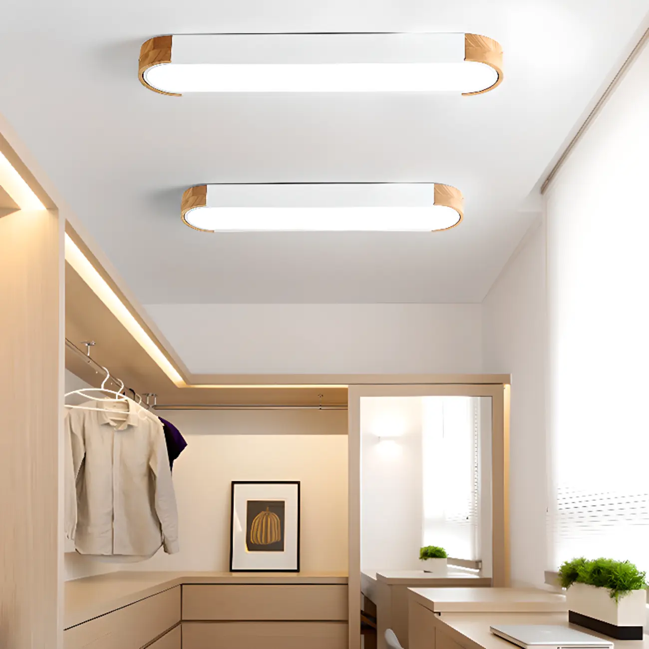 Modern LED Flush Mount Ceiling Light for Residential Spaces Image - 1 | homeyfad