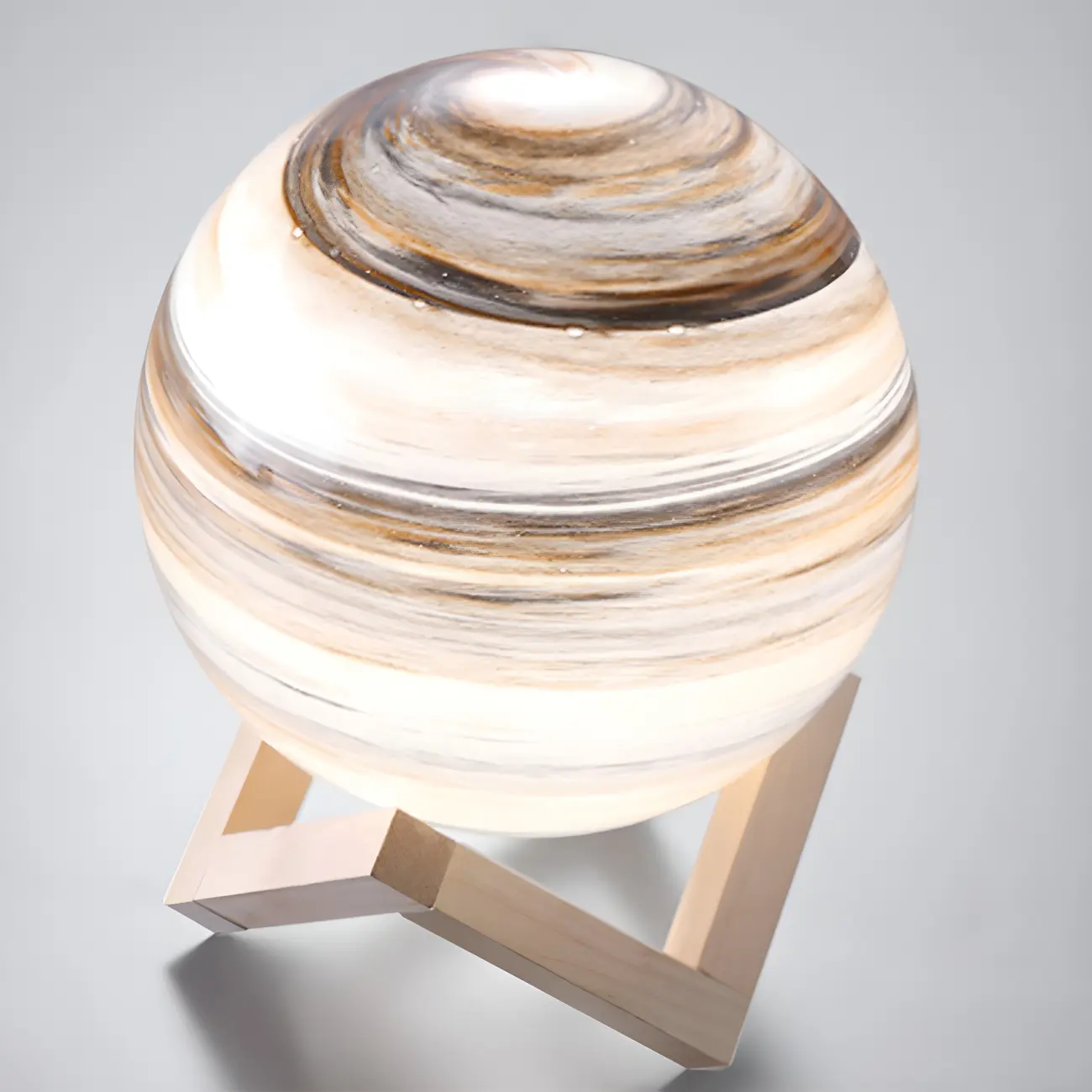 Unique Glass Globe Planet Design Table Lamp for Living Room Image - 4 | homeyfad