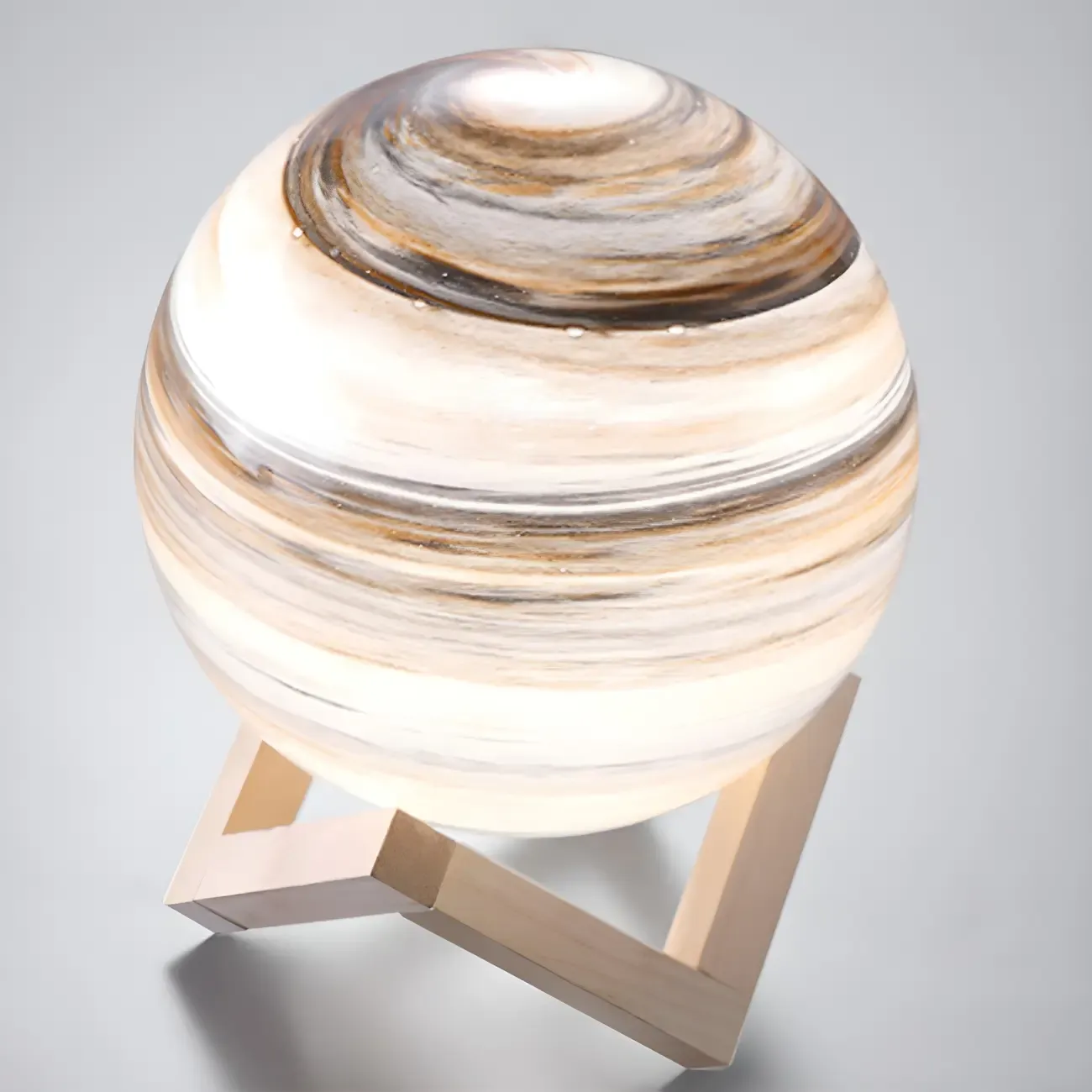 Unique Glass Globe Planet Design Table Lamp for Living Room Image - 4