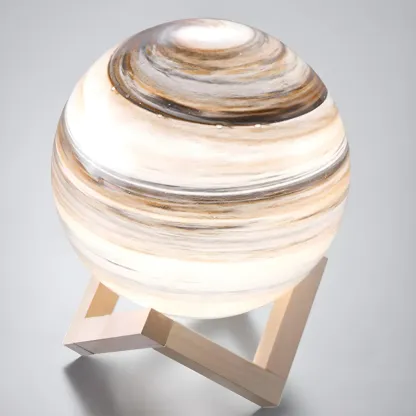 Unique Glass Globe Planet Design Table Lamp for Living Room Image - 4