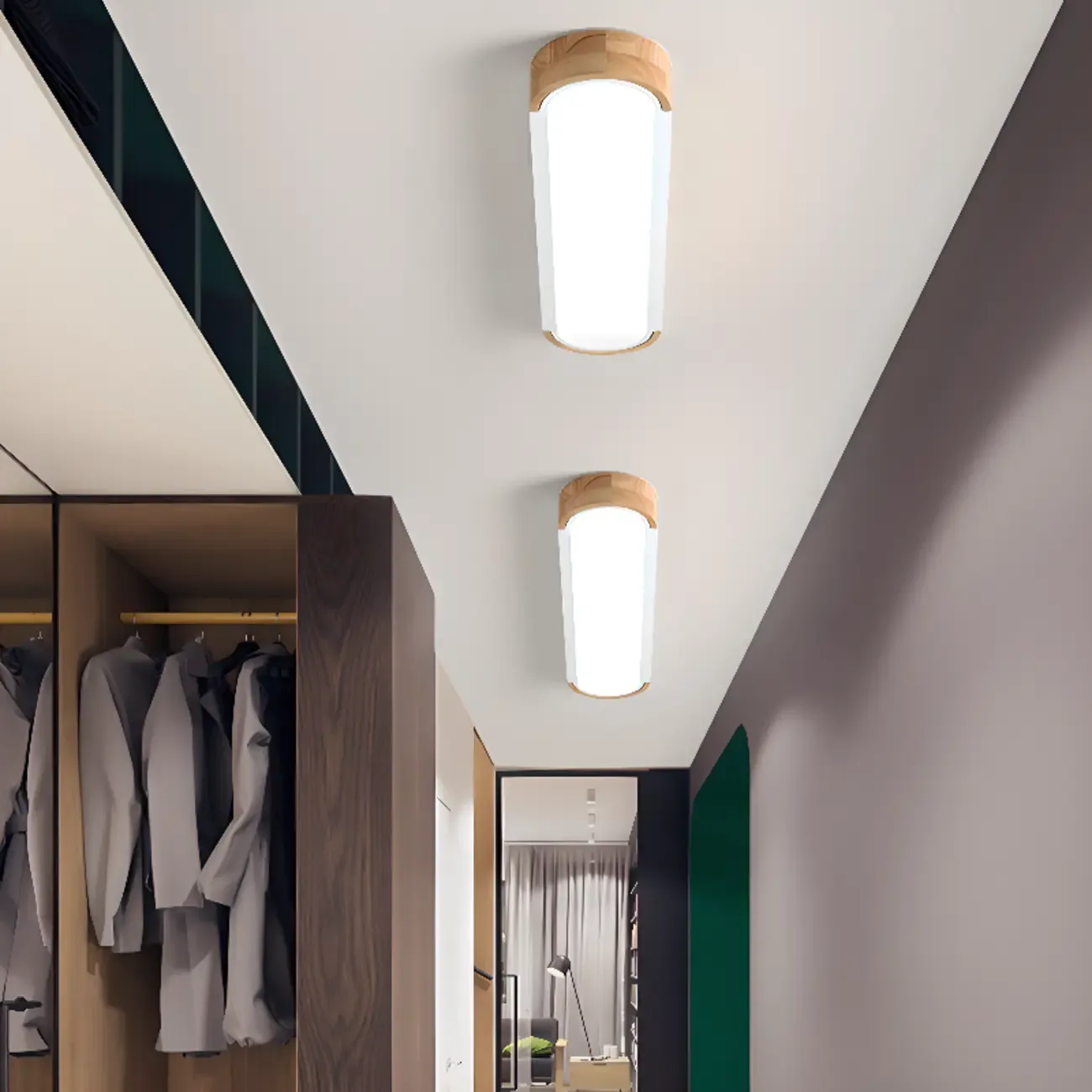 Modern LED Flush Mount Ceiling Light for Residential Spaces Image - 6