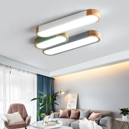Modern LED Flush Mount Ceiling Light for Residential Spaces Image - 8