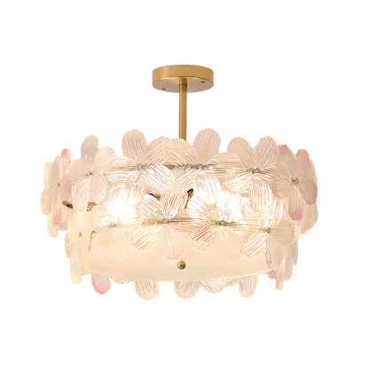 Elegant Blossom Ceiling Light for Interior Space Decor  