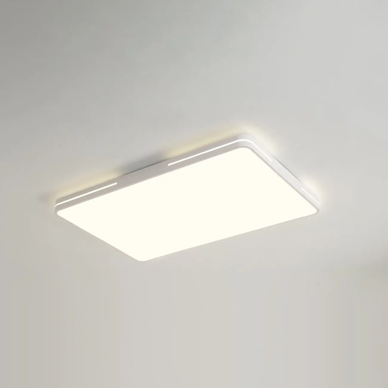 Dimmable LED Flush Mount Ceiling Light with Square/Round Image - 7 | homeyfad