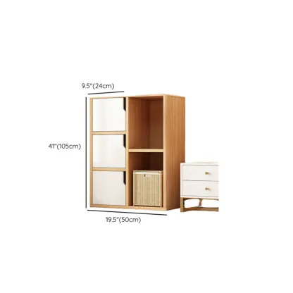 Modern White Storage Cabinet with Drawers for Entryway  #size