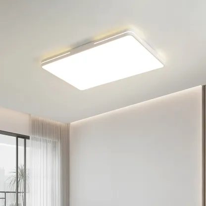 Dimmable LED Flush Mount Ceiling Light with Square/Round Image - 8