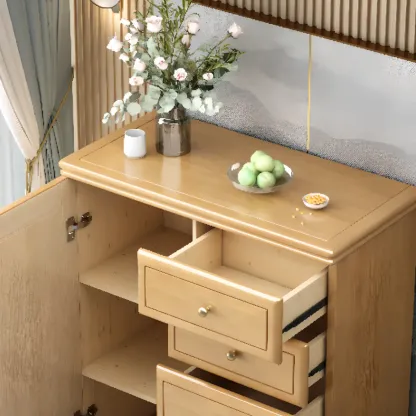 Modern Versatile Grey Wooden Cabinet for Home Storage Image - 6