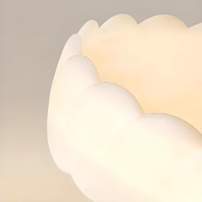 8" Elegant LED Semi Flush Ceiling Light in Natural Finish  Image - 14