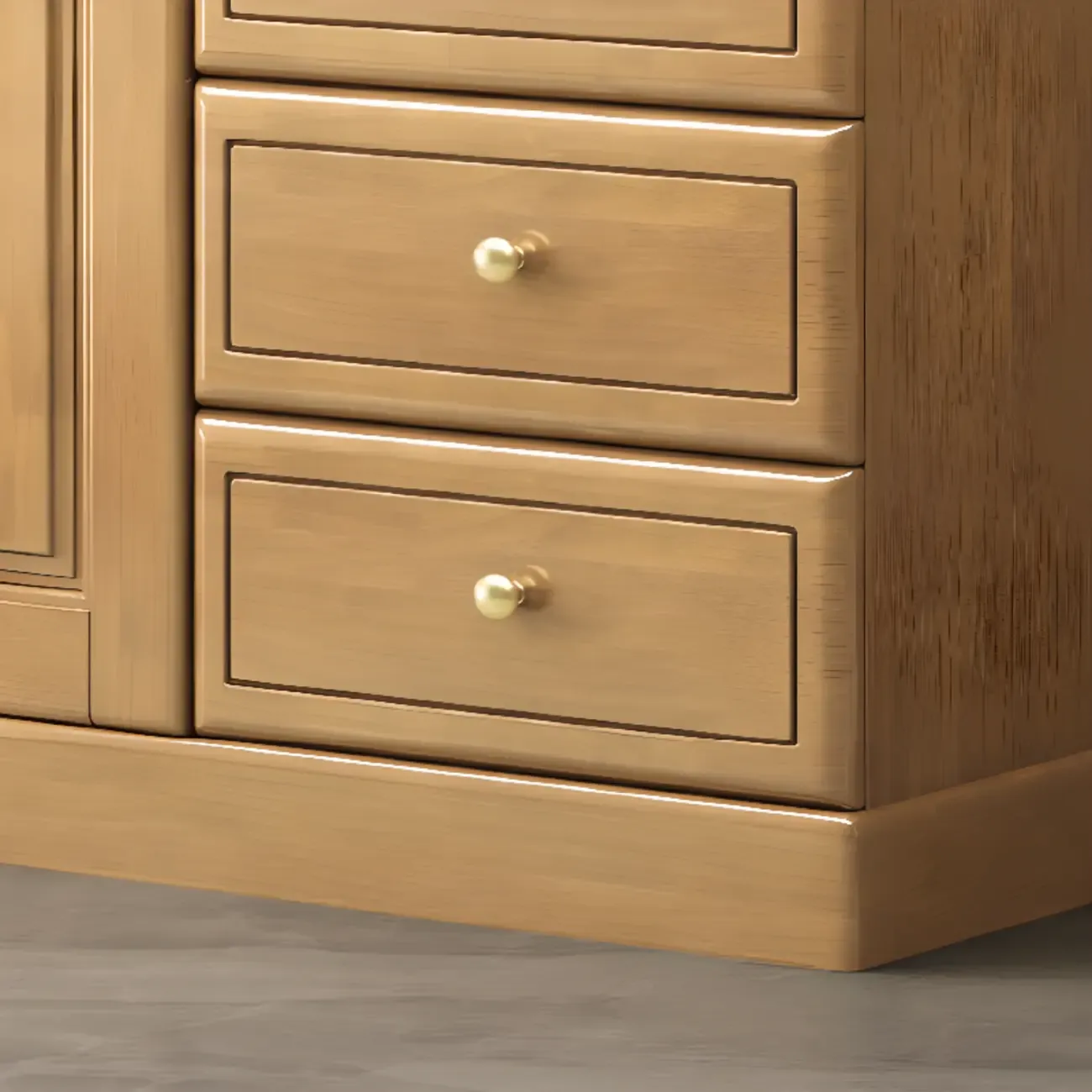 Modern Versatile Grey Wooden Cabinet for Home Storage Image - 7