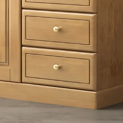 Modern Versatile Grey Wooden Cabinet for Home Storage Image - 7