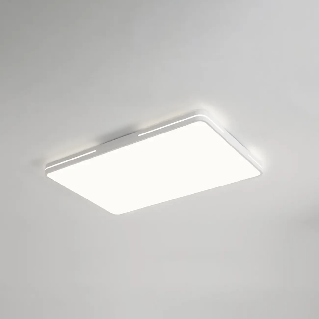 Dimmable LED Flush Mount Ceiling Light with Square/Round Image - 11