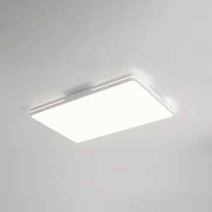 Dimmable LED Flush Mount Ceiling Light with Square/Round Image - 11