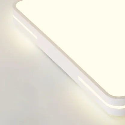Dimmable LED Flush Mount Ceiling Light with Square/Round Image - 12