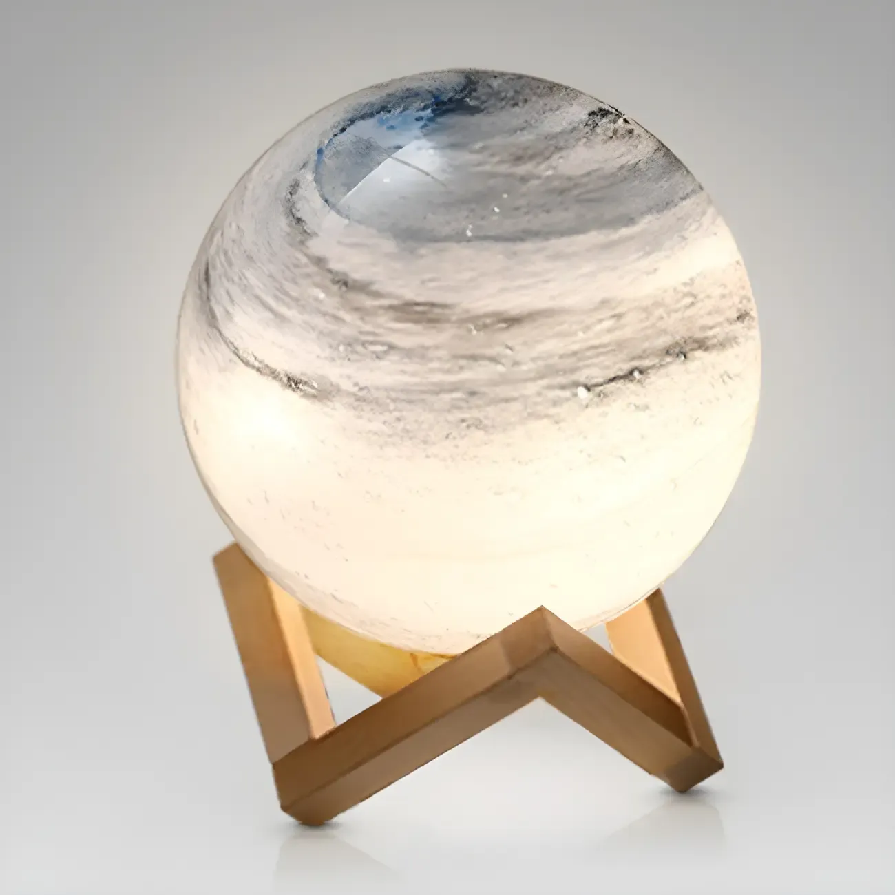 Unique Glass Globe Planet Design Table Lamp for Living Room Image - 12