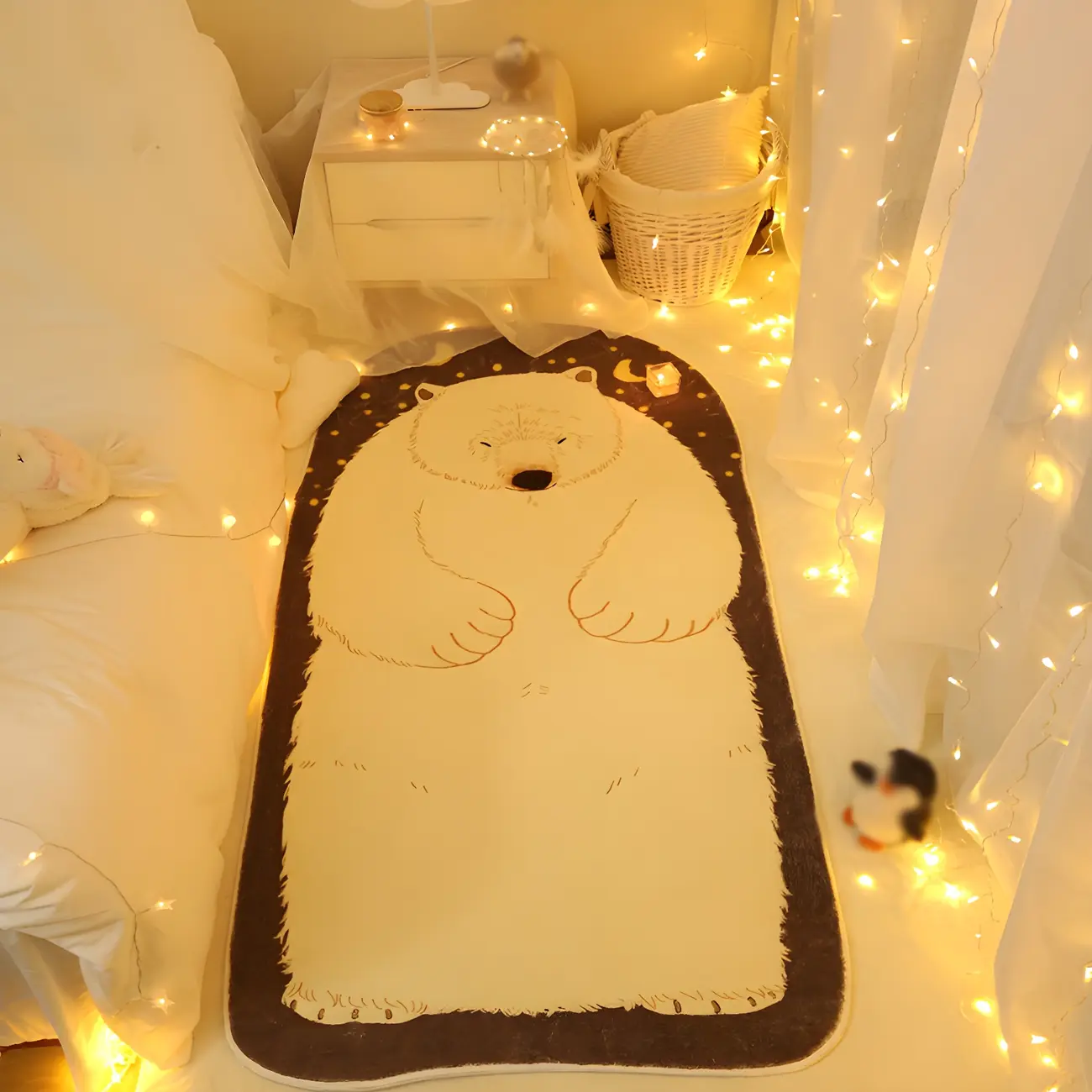 Kids Polyester Bear Pattern Novelty Area Rug Image - 2 | homeyfad