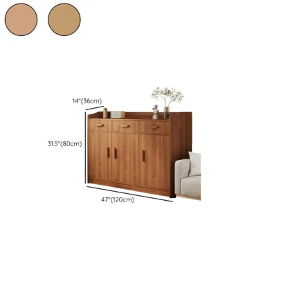 Modern White Storage Cabinet with Drawers for Entryway  Image - 30