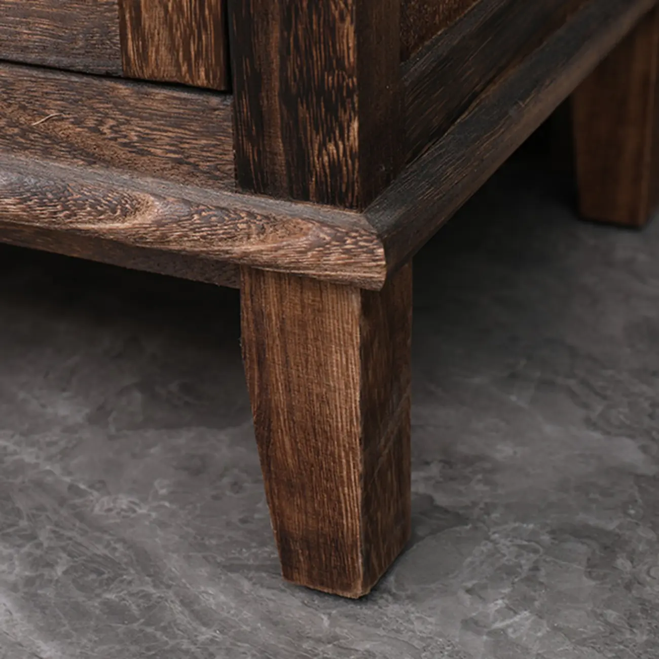 Modern Rectangular Accent Cabinet with Exterior Shelf   Image - 10 | homeyfad