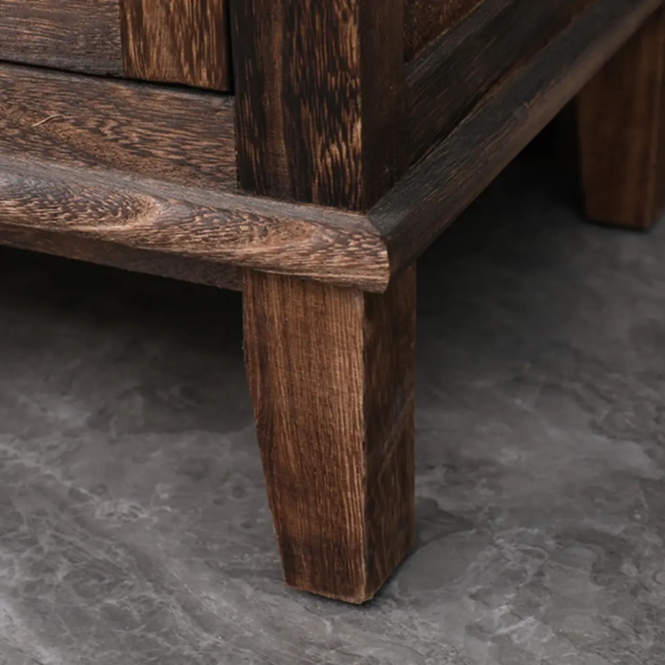 Modern Rectangular Accent Cabinet with Exterior Shelf   Image - 10