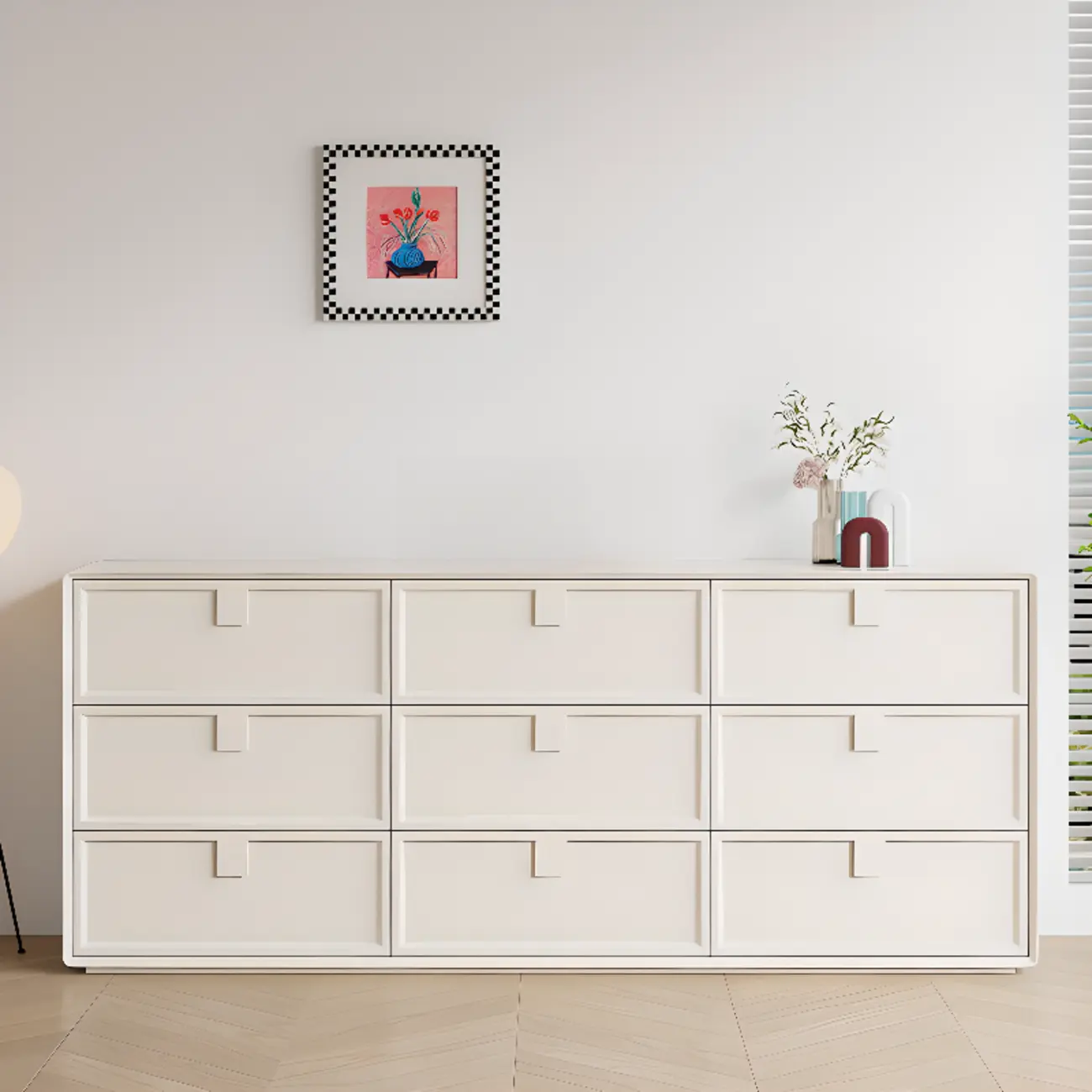 Modern White Bedroom Accent Cabinet with Multi-Size Options Image - 1 | homeyfad