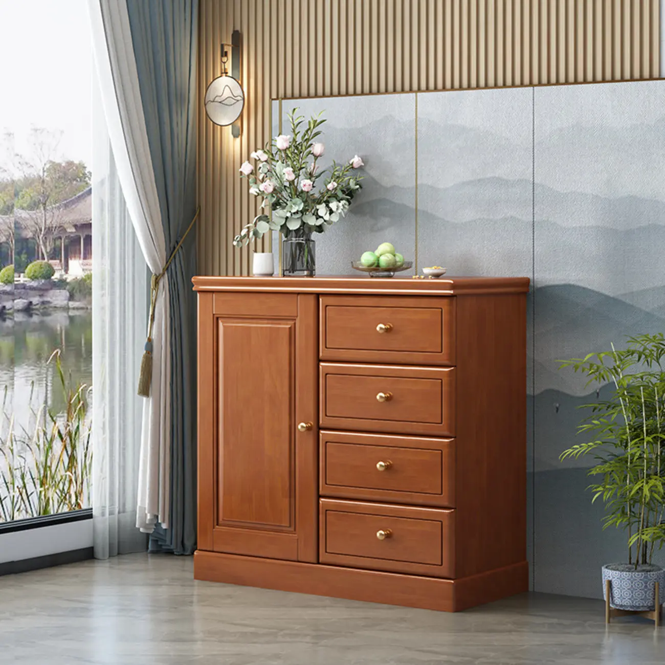 Modern Versatile Grey Wooden Cabinet for Home Storage Image - 12 | homeyfad