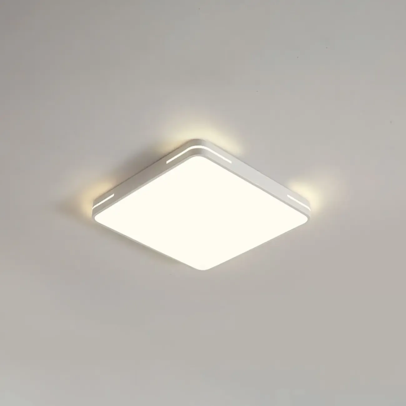 Dimmable LED Flush Mount Ceiling Light with Square/Round Image - 17