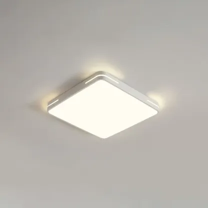 Dimmable LED Flush Mount Ceiling Light with Square/Round Image - 17
