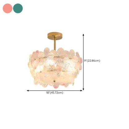 Elegant Blossom Ceiling Light for Interior Space Decor  