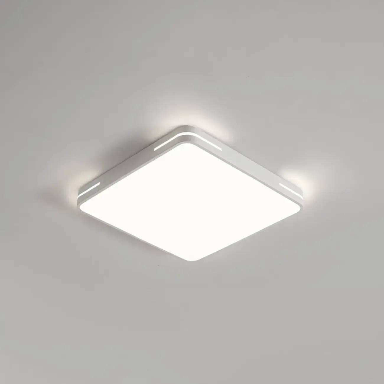 Dimmable LED Flush Mount Ceiling Light with Square/Round Image - 18