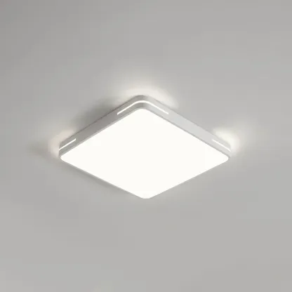 Dimmable LED Flush Mount Ceiling Light with Square/Round Image - 18