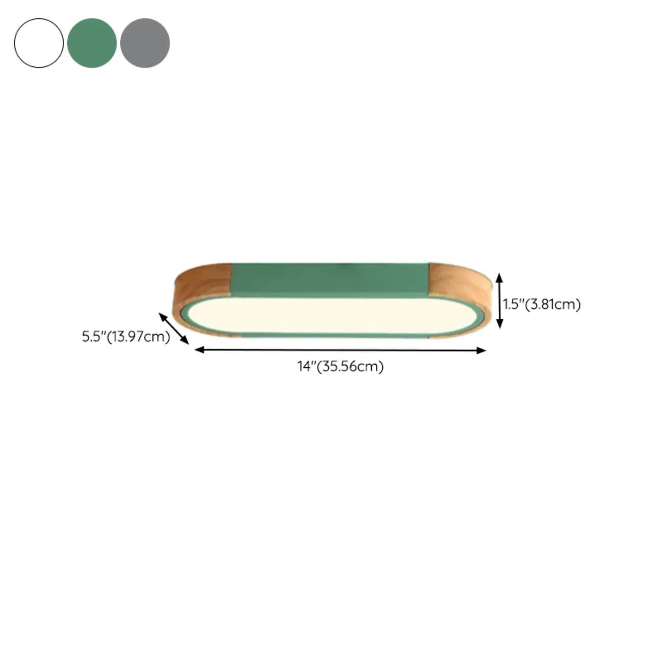 Modern LED Flush Mount Ceiling Light for Residential Spaces #size | homeyfad