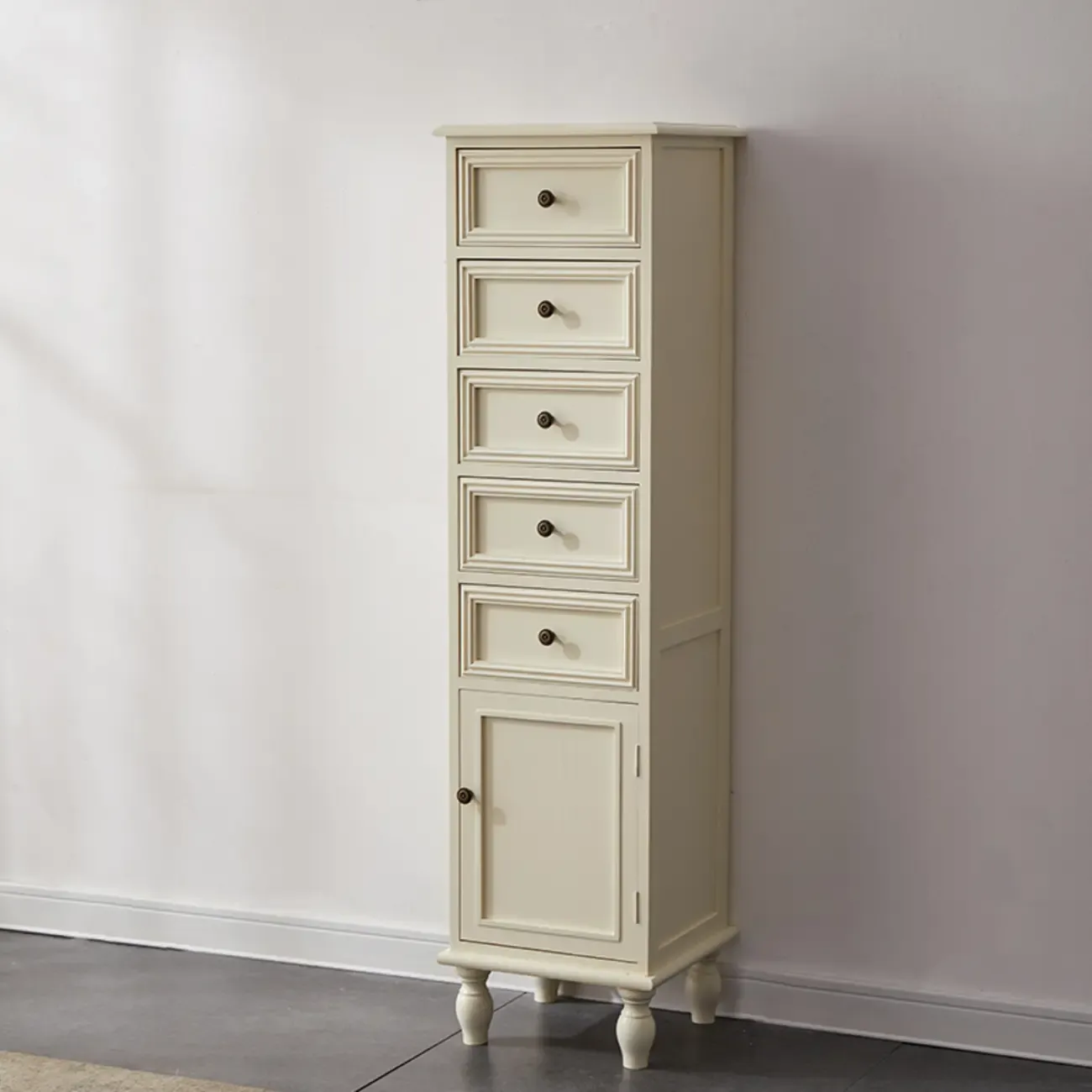 Modern Rectangular Accent Cabinet with Exterior Shelf   Image - 14