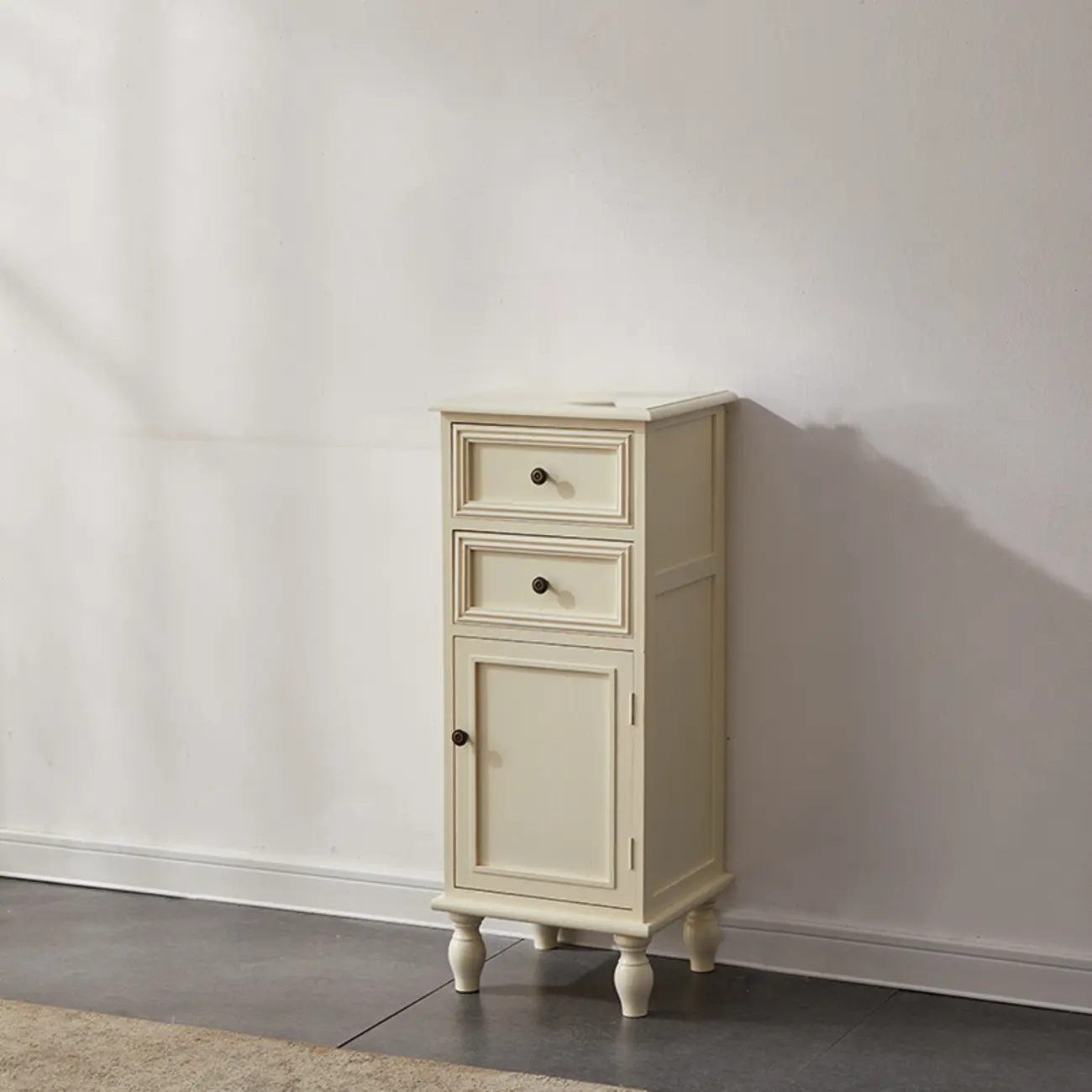 Modern Rectangular Accent Cabinet with Exterior Shelf   Image - 15 | homeyfad