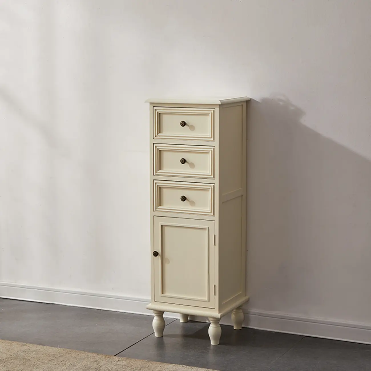 Modern Rectangular Accent Cabinet with Exterior Shelf   Image - 16 | homeyfad