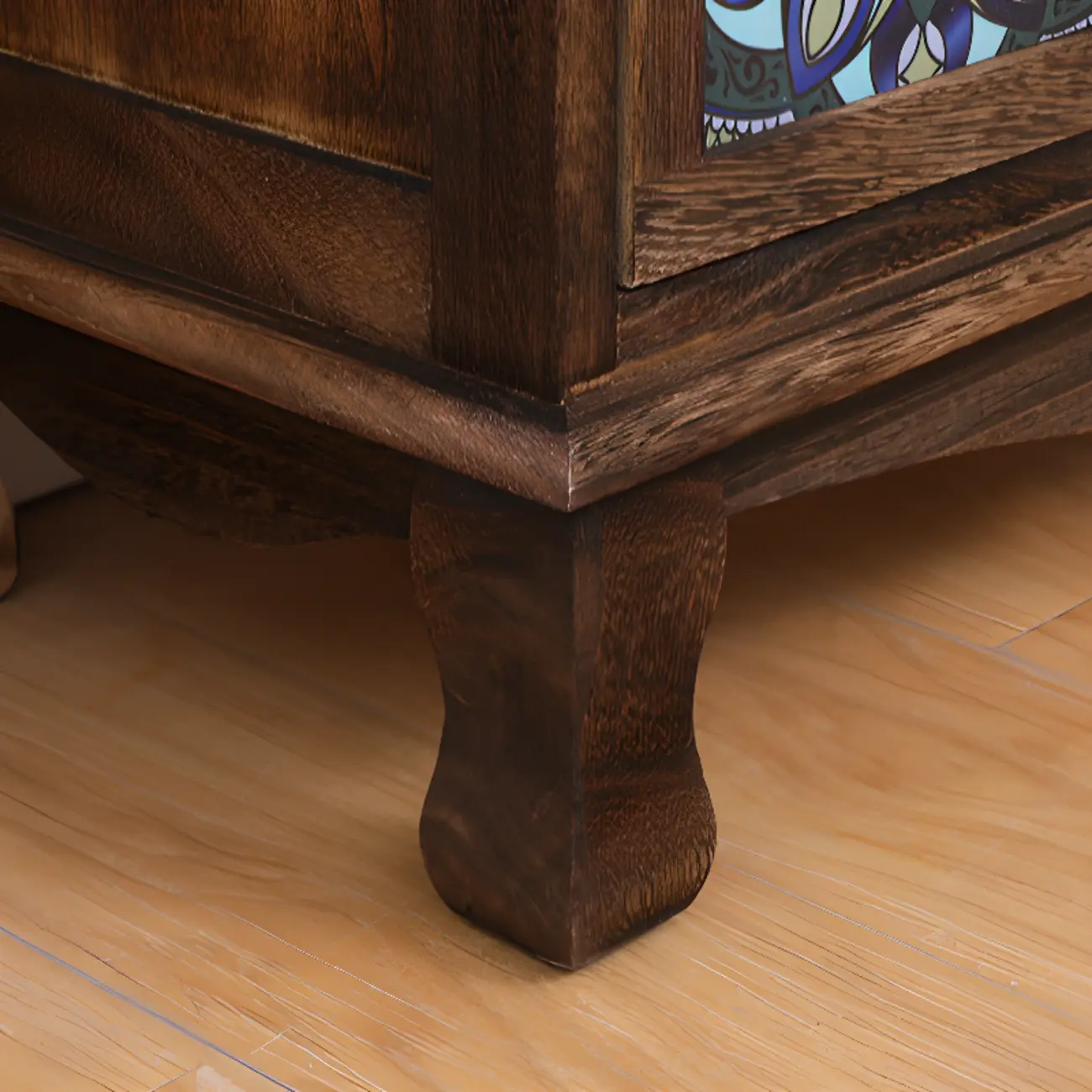 Mid-Century Modern Cabinet with Decorative patterns for Home Image - 16 | homeyfad