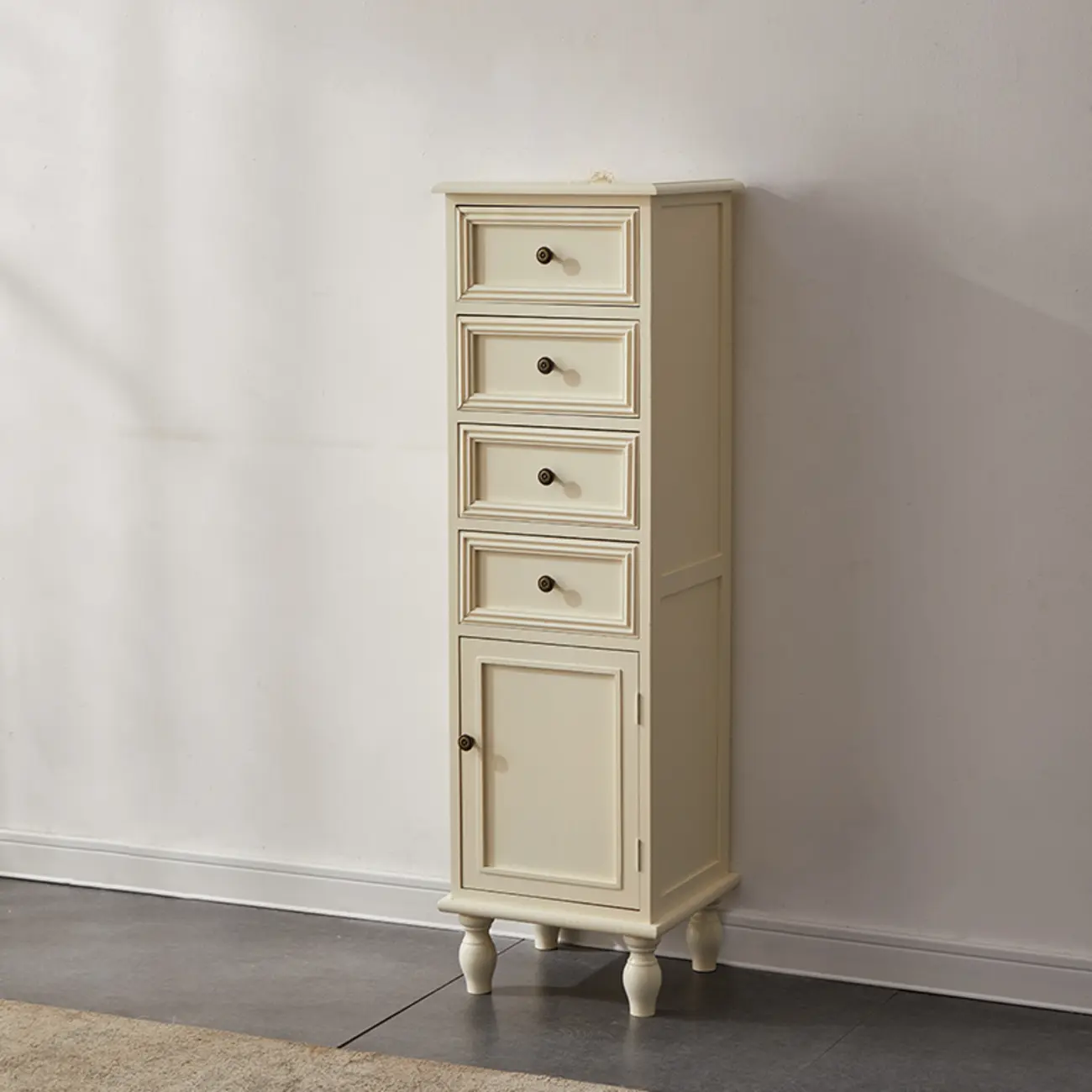 Modern Rectangular Accent Cabinet with Exterior Shelf   Image - 17 | homeyfad