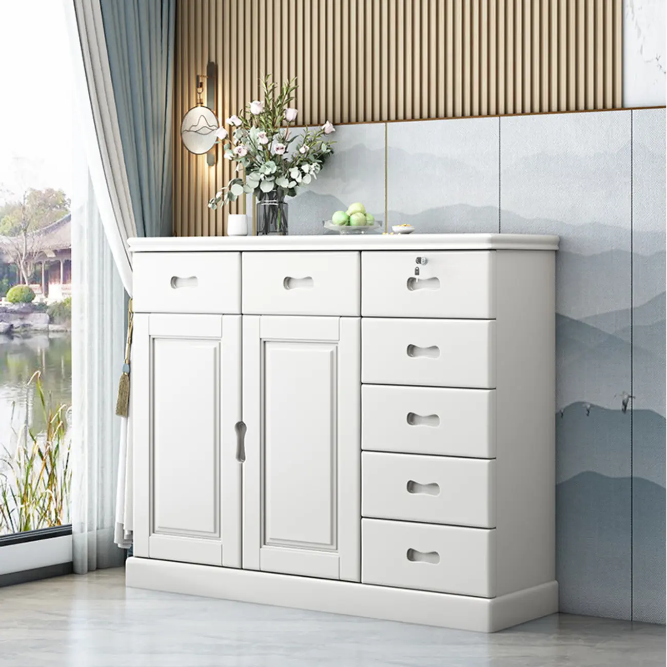 Modern Versatile Grey Wooden Cabinet for Home Storage Image - 17 | homeyfad