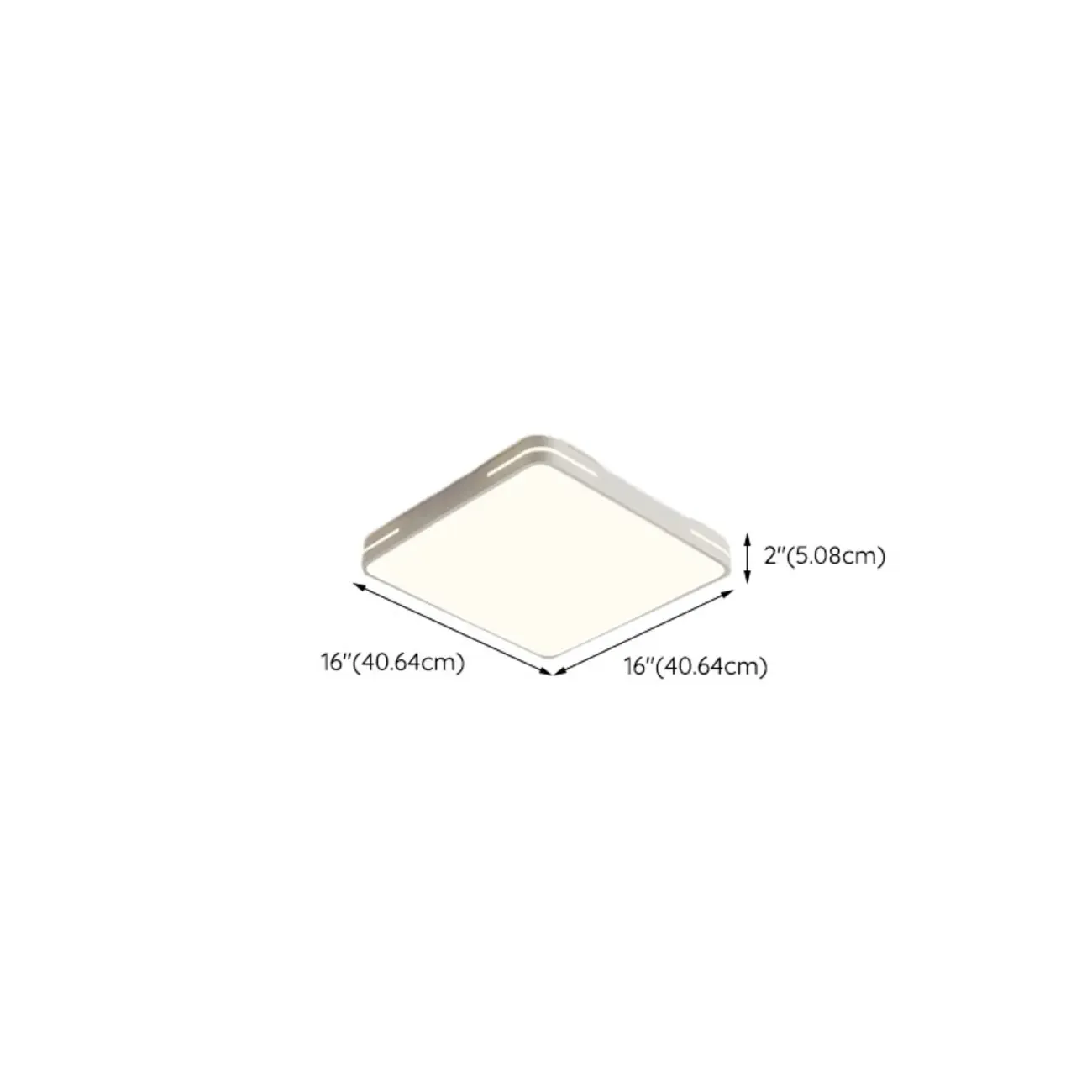 Dimmable LED Flush Mount Ceiling Light with Square/Round Image - 24