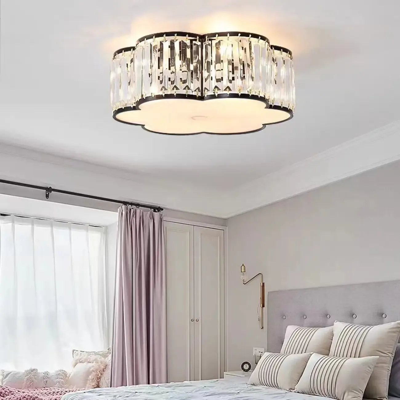19 to 20 Inch Crystal Ceiling Light for Modern Living Room  Image - 2