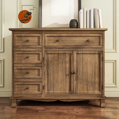 Rustic Accent Cabinet for Parlor Storage with 8 Sizes Image - 1